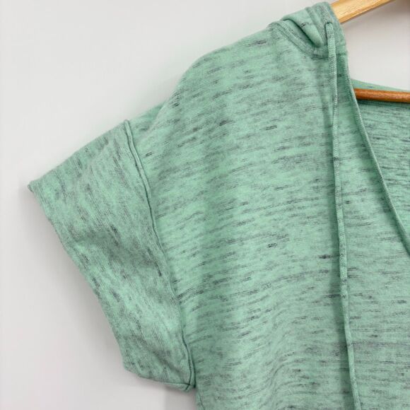Anthropologie Daily Practice Hooded Sweatshirt Tee, Size Small, Green - Picture 5 of 10